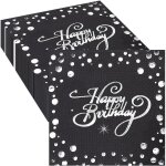 Few - 20 pcs serviettes joyeux anniversaire, serviette anniversaire, serviette joyeux anniversaire or ... Few - 20 pcs serviettes joyeux anniversaire, serviette anniversaire, serviette joyeux anniversaire or ...