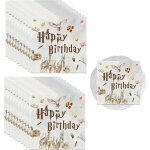 Few - 20 pices serviette anniversaire, papier decoration table, serviettes d'anniversaire pour enfants ...