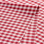 Few - lot de 6 serviettes en tissu a carreaux vichy en coton rsistant pour htellerie 45 x 45 cm, rouge ...