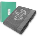 Few - papa serviette de toilette brode grandes serviettes de bain cadeau de fte des pres idee cadeau ...