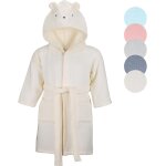 Few - peignoir de bain enfant 100% coton garcon fille 2 - 10 ans 5 couleurs, avec ceinture, la capuche, ...