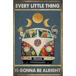 Few - poster vintage hippie « eevery little thing is gonna be alright » - poster vintage - art mural ... Few - poster vintage hippie « eevery little thing is gonna be alright » - poster vintage - art mural ...