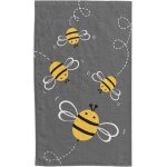 Few - serviette pour enfant 30 x 50 cm en coton - serviette d'invit avec motif abeilles - petite serviette ...