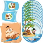 Few - vaisselle pirate anniversaire dcorations vaisselle de fte d'anniversaire pirates assiettes gobelets ...