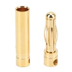 Fiche banane mâle femelle plaquée or 4mm, connecteurs pour accessoire de batterie rc esc Fiche banane mâle femelle plaquée or 4mm, connecteurs pour accessoire de batterie rc esc