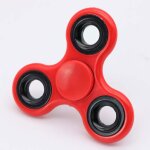 Fidget spinner edc toy abs plastic three - leaf finger spinner red