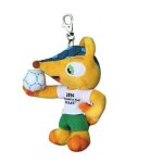 Fifa 695 peluche fuleco avec porte - cls coupe du monde football brsil 2014 13 cm