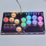 Fight stick arcade joystick hot - swap encoder controller xinput / dinput mini console pour pc / ns switch ... Fight stick arcade joystick hot - swap encoder controller xinput / dinput mini console pour pc / ns switch ...