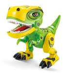 Figurines d'action de dinosaure en alliage, mod�le de tyrannosaure, jouets avec son et lumi�re pour enfants, ...