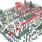 Figurines d'action de soldats de 4cm pour hommes, 330 pi�ces / ensemble
