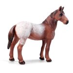 Figurine d'animaux de cheval de stallion, simulation d'apaloosan, jouet artisanal educatif pour enfants, ...