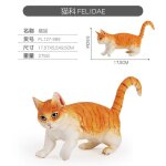 Figurines d'animaux de compagnie en plastique, modle de simulation de chat, figurine de ferme, jouet ...