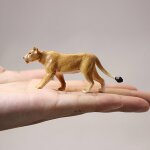 Figurines d'animaux miniatures lion, jouets educatifs pour enfants, mini figurines d'action, parc zoo ...