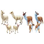 Figurines d'animaux ralistes, 8 pices, jouets pour enfants, garon et fille, taille mini