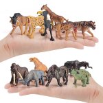 Figurines d'animaux safari en plastique, 12 pièces / ensemble, décoration de bureau, ensemble de jeux ... Figurines d'animaux safari en plastique, 12 pièces / ensemble, décoration de bureau, ensemble de jeux ...
