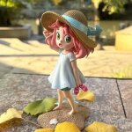 Figurine articul�e anya beach, 17 cm, mod�le r�duit de la s�rie spy family, jolie fille, beaut� estivale, ...