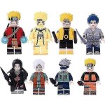 Figurines assembles naruto uzumaki, blocs de construction pour enfants, 8 pices