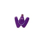 Figurine barbapapa : lettre w : barbabelle