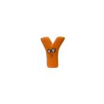 Figurine barbapapa : lettre y : barbotine Figurine barbapapa : lettre y : barbotine