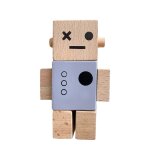 Figurines en bois montessori, jouet de construction de robot en bois, articulations rglables, jouets ...