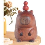 Figurines de capybara en bois, petites sculptures de capybara en bois pour table, statue d'art faite ...