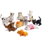 Figurines de chat de collection amusantes, 10 pièces / ensemble, décoration créative pour la maison, ... Figurines de chat de collection amusantes, 10 pièces / ensemble, décoration créative pour la maison, ...