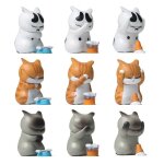 Figurines de chats porte - bonheur en r�sine, 9 pi�ces, mod�le artisanal, poup�e d'action, bricolage, ...