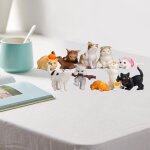 Figurines de chat en pvc, 10 pièces, figurines miniatures de dessin animé, jouets educatifs, décoration ... Figurines de chat en pvc, 10 pièces, figurines miniatures de dessin animé, jouets educatifs, décoration ...