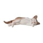 Figurines de chat r�alistes, collection en r�sine orange, cadeau educatif peint a la main pour no�l, ...