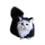 Figurines de chatons en peluche, ornement en peluche douce, mod��le animal, chat, collection d��corative ...