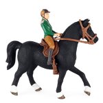 Figurine de cheval peinte a la main, jouet artisanal de la ferme pour les tout - petits