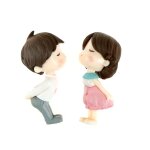 Figurines de dcoration de maison pour garon et fille, chaise de couple adorable, terrariums miniatures, ...
