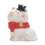 Figurines de dcoration de nol, dcorations de nol pour animaux, chat de nol
