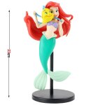 Figurine de dessin anim en pvc 10 - 23cm, 1 pice, dcoration q posket, petite sirne, princesse, modle ...