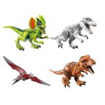 Figurines de dinosaures rex, pt�rosauria, tyrannosaure, triceratops, jouets, petits mod�les, bloc de ...
