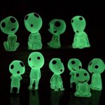 Figurine elfes lumineuse, 10 pi�ces, mini poup�e d'action, ornements d'arbre qui brillent dans la nuit, ...