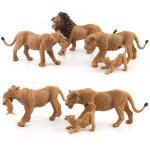 Figurines de la famille des lions r�alistes, jouets d'action avec le roi lion, les lions, les oursons, ...