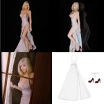 Figurine flexible et raliste pour femme, avec robe dos nu, modle de buste a collectionner, sans tte, ...