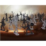 Figurines médiévales de chevalier et de chevaux, 28 pièces, ensemble de jouets, soldats, combattants Figurines médiévales de chevalier et de chevaux, 28 pièces, ensemble de jouets, soldats, combattants