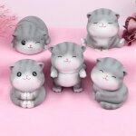 Figurine miniature de dessin anim� chat en r�sine, micro paysage, tableau de bord de voiture, d�coration ...