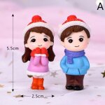 Figurines miniatures de mini amoureux, 2 pices / ensemble, micro paysage, jardin ferique, gnomes, ornements, ...
