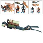 Figurine miniature de plonge sous - marine, modle d'action, animaux marins, ornements, dcor d'aquarium, ...