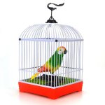 Figurine d'oiseau a commande vocale, 19cm, son, oiseau a commande vocale, musique, avec cage, jouets ...
