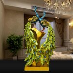 Figurines de paon miniatures pour d�coration de maison, statue, ornement, cadeau d'anniversaire, de mariage, ...