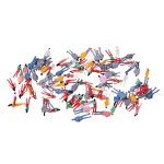 Figurine de passager en plastique ho 2. 3, 2. 6 - 1 / 75 cm de hauteur, lot mixte