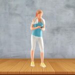 Figurines de personnes peintes en r�sine, �chelle 1:64, mode, fitness, sport, femme, mod�le de sc�ne, ...