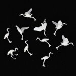 Figurines en plastique de grue japonaise, 10 pièces, pour bricolage, table de sable Figurines en plastique de grue japonaise, 10 pièces, pour bricolage, table de sable