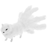 Figurine de renard en peluche r�aliste ¿ d�coration de bureau mignonne, peluche pour enfants, qualit� ...
