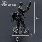 Figurine de soldat spartiate en mtal vintage, figurine d'auckland, modle de soldat spartiate des prairies, ...
