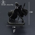 Figurine de soldat spartiate en mtal vintage, figurine d'auckland, modle de soldat spartiate des prairies, ...